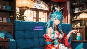 4k可爱猫耳女孩