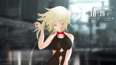 雨中漫步