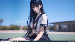 清纯校园女孩主题
