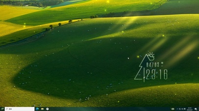 4k黄昏下的草原