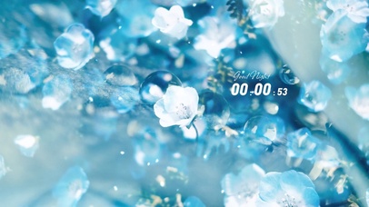 唯美蓝色调花朵