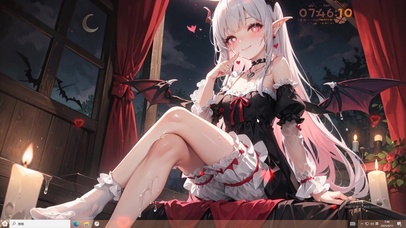 4k银发魅魔萝莉美少女