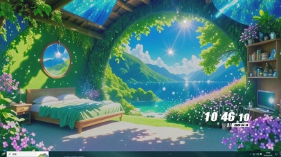 护眼花草树木桌面主题