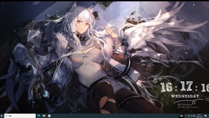 二次元白毛美少女 黑丝