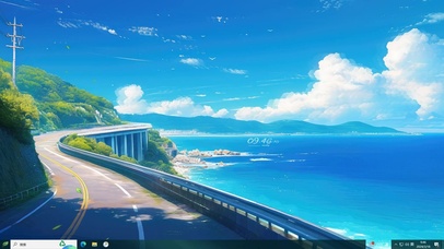 4K唯美海景公路主题