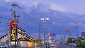 4K唯美治愈傍晚城市