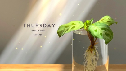 简约绿植文艺桌面