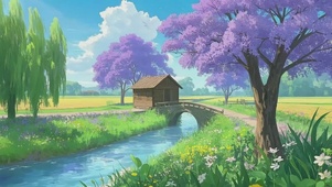 夏日小溪