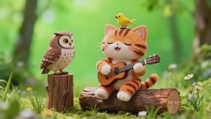 可爱猫咪快乐时光