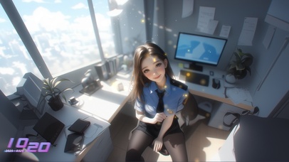 她的眼睛如同星空般明亮