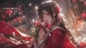 捧花少女