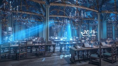 4K唯美治愈深海图书馆