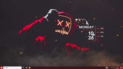 黑色面具—【桌面主题】