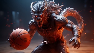 十二生肖之龙篮球运动员