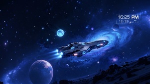 科技飞船-星空