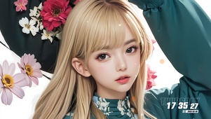 治愈花朵少女