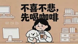 不喜不悲，先喝咖啡