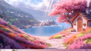 樱花湖景小屋