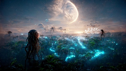 4K 梦幻科技外星世界