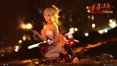 原神宵宫半蹲cos