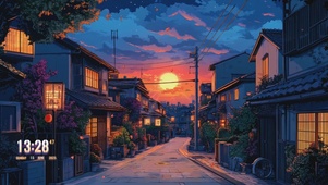 落日小镇