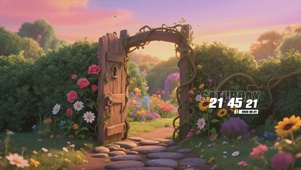 护眼花景