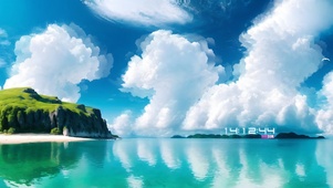 4k唯美的海岛