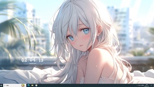 清纯白发漫画萝莉