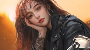 性感红唇美女