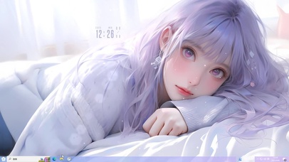 美女主题  居家纯欲少女