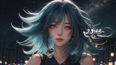 4k 星空之下 美丽少女