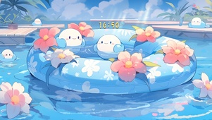 温泉可爱团子