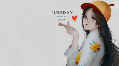 唯美清纯眼镜少女