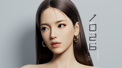 4k高冷长发美女