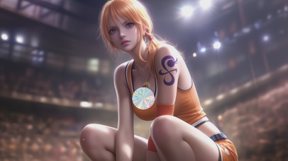 可爱篮球女孩娜美