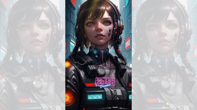 4K炫酷科技Ai美女女神