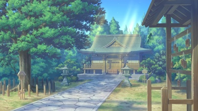 治愈山上庙宇