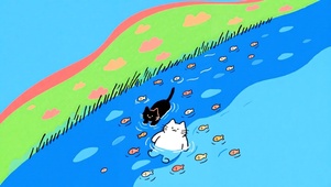 自由自在的猫咪