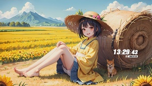 女孩与狗