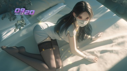 美女护士的容貌如同幻梦中的精灵