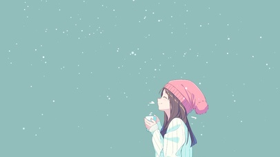 初雪女孩