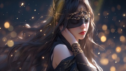 星光蒙眼美少女