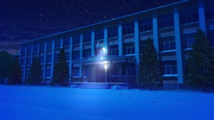 夜晚校园