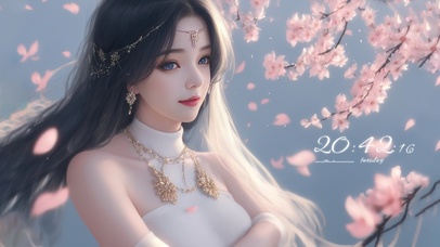 纯欲系古风长发美少女