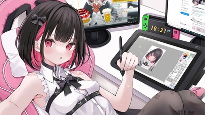 4K动漫少女画师