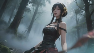 动态森林美女