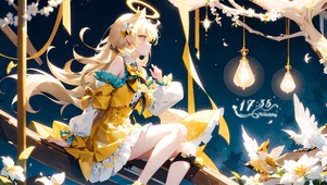 梦幻树下少女