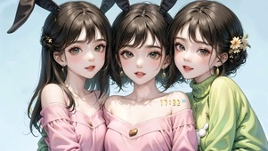 可爱三姐妹