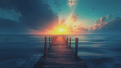 动漫AI海景壁纸