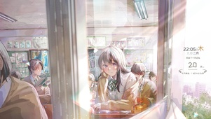 4K校园教室女孩